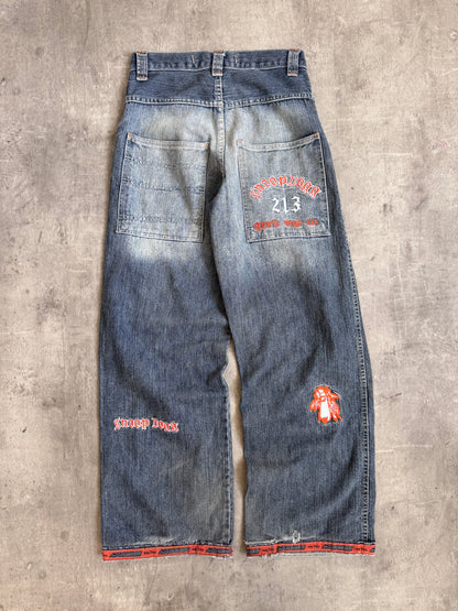 1990's Snoop Dogg Embroidered Faded Jeans