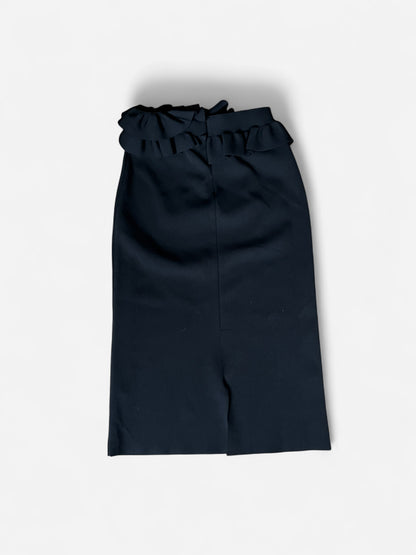 Alexander McQueen Ruffled Asymmetric Maxi Pencil Skirt