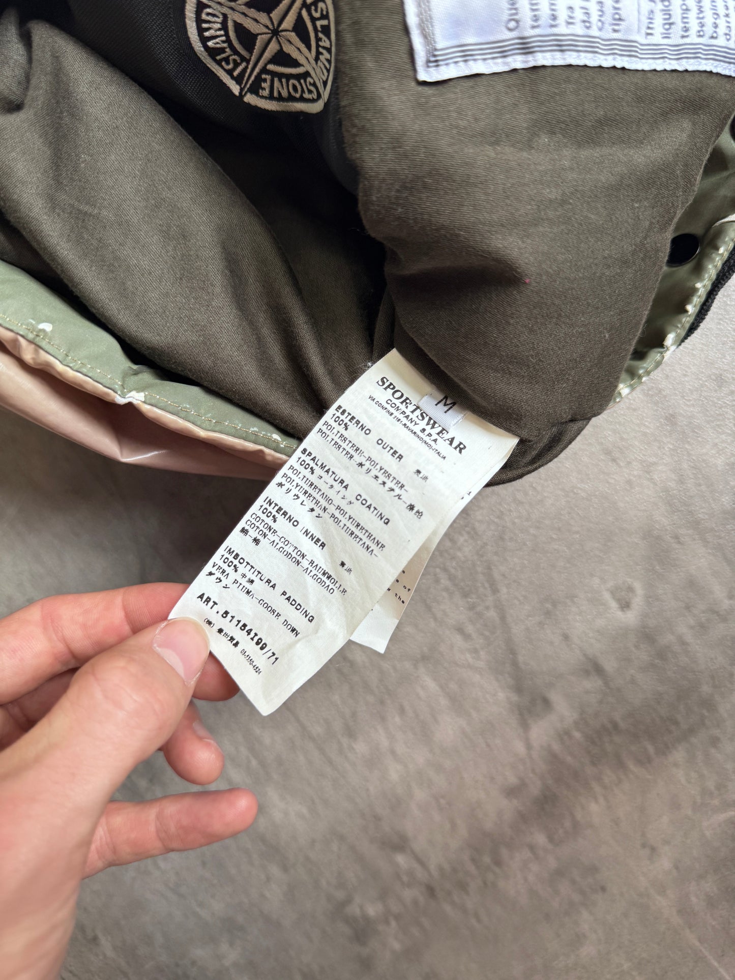 Stone Island A/W 2009 Goose Down Spalmatura Ice Jacket