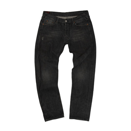 Evisu Black Seagull Pocket Denim Jeans