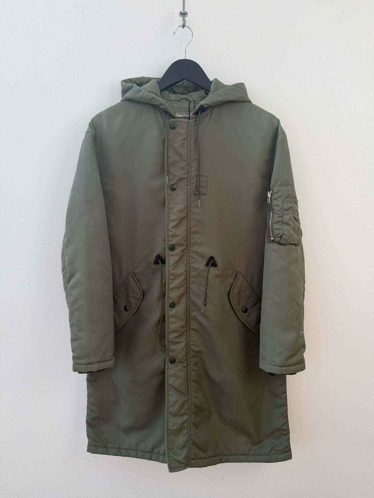 Miu Miu Fall Winter 2002 N-3 Aviator Parka | O/S, Olive