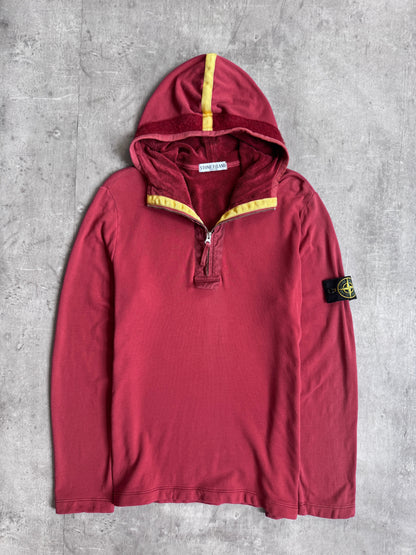 Stone Island A/W 2010 Contrast Stripe Tanker Hood Terry Lined Sweatshirt