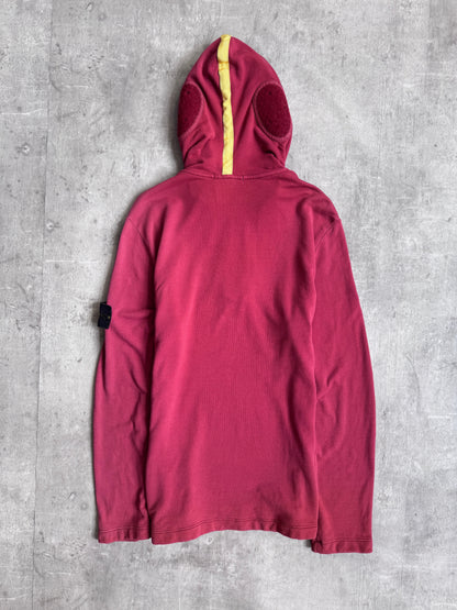 Stone Island A/W 2010 Contrast Stripe Tanker Hood Terry Lined Sweatshirt