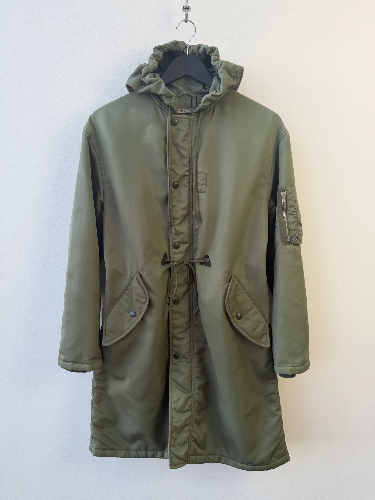 Miu Miu Fall Winter 2002 N-3 Aviator Parka | O/S, Olive