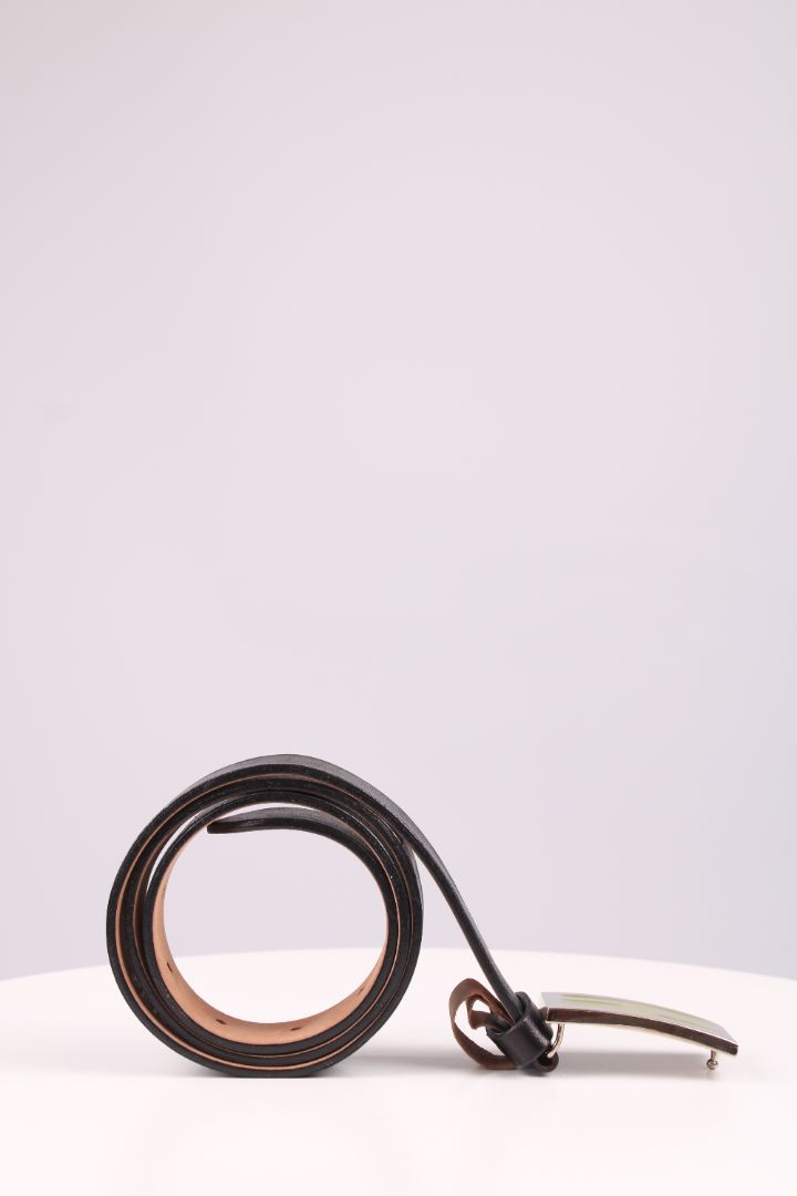 Fendi Green buckle fendi belt black and green 44 | O/S, Black