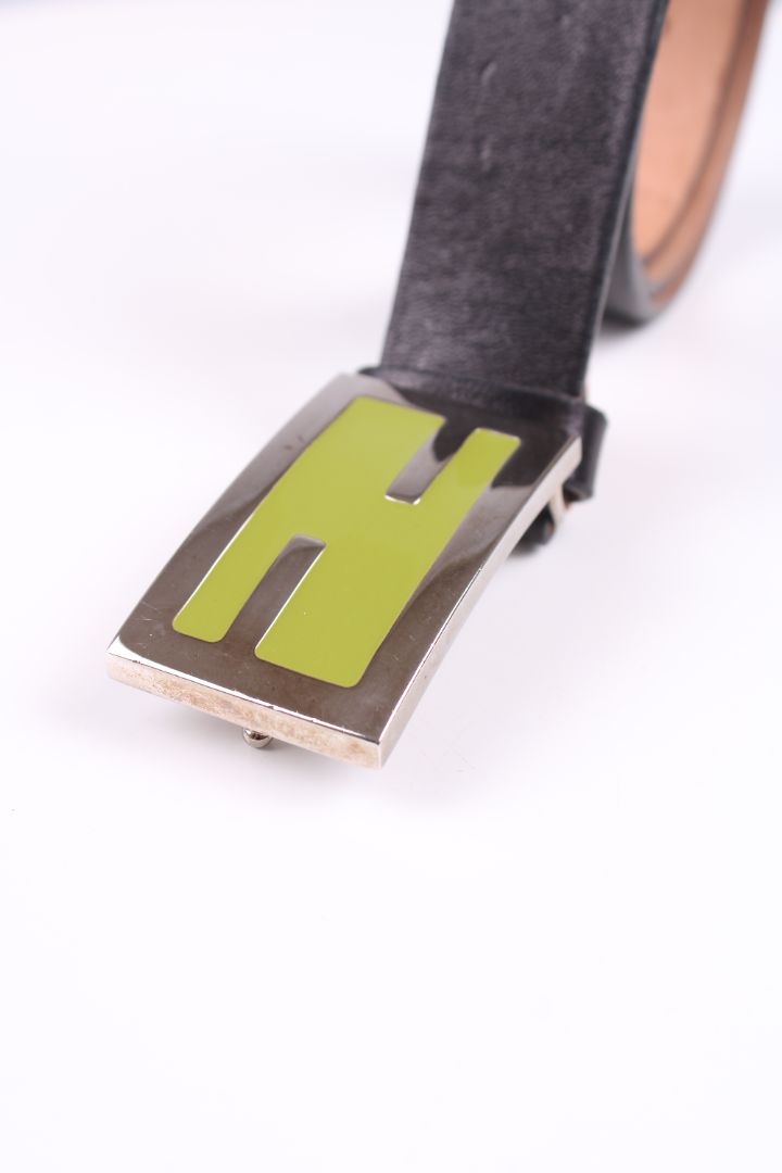 Fendi Green buckle fendi belt black and green 44 | O/S, Black
