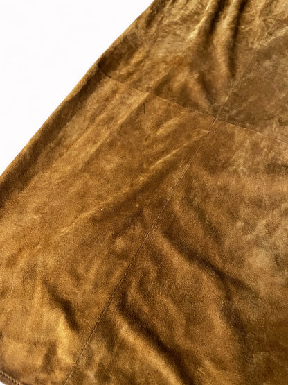 90s Trussardi Jeans Pelle Leather Wrap Skirt