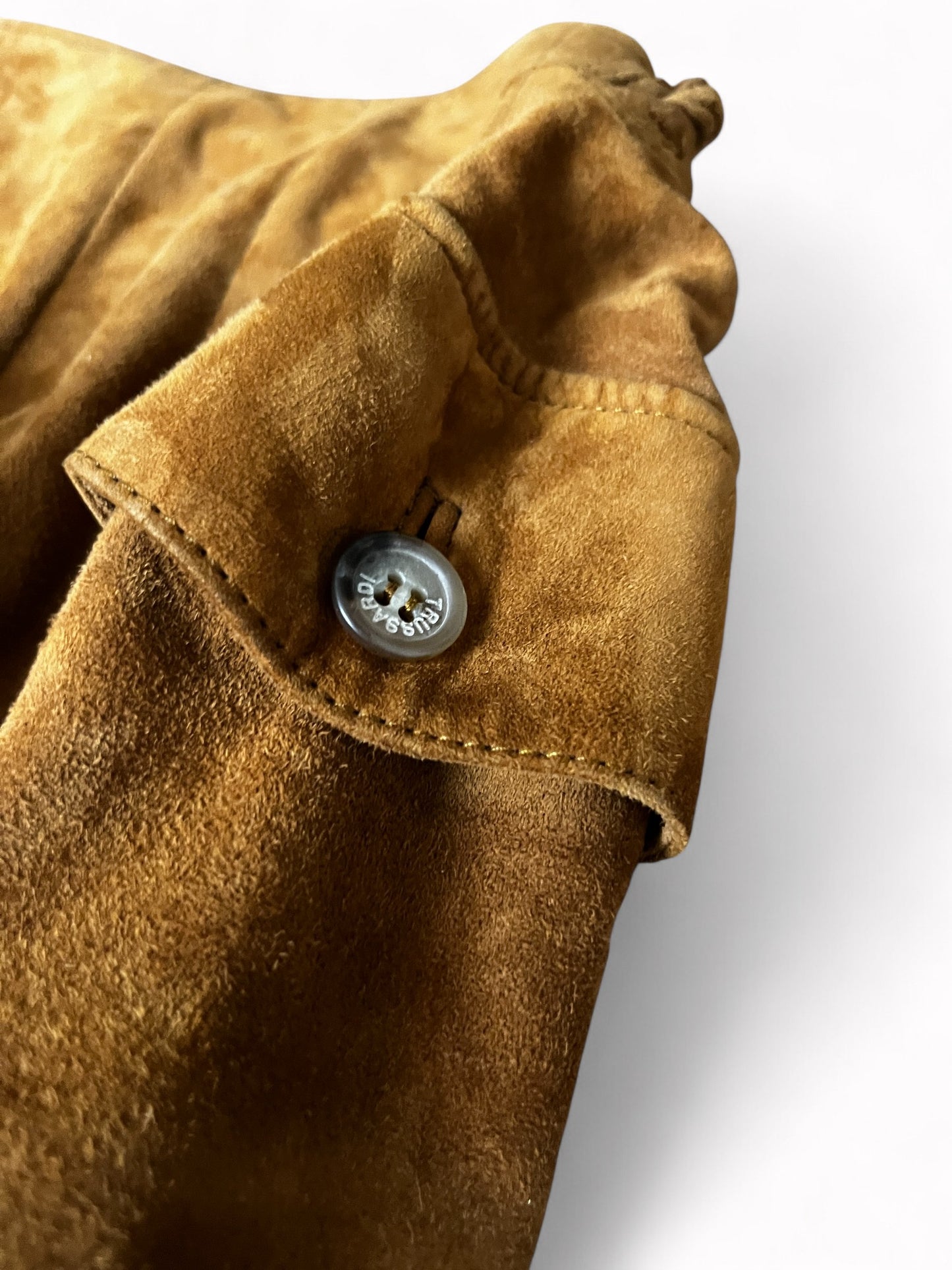 90s Trussardi Jeans Pelle Leather Wrap Skirt