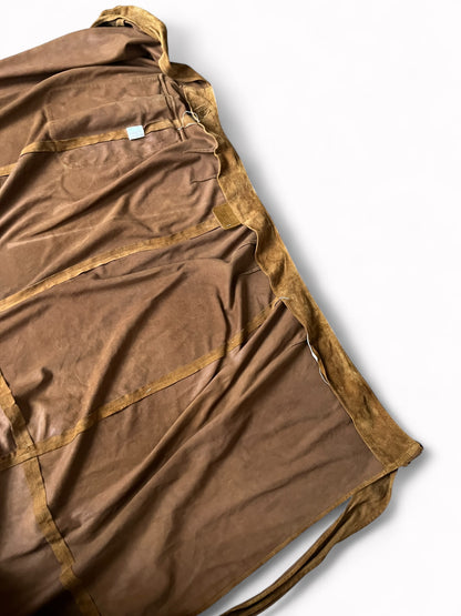 90s Trussardi Jeans Pelle Leather Wrap Skirt