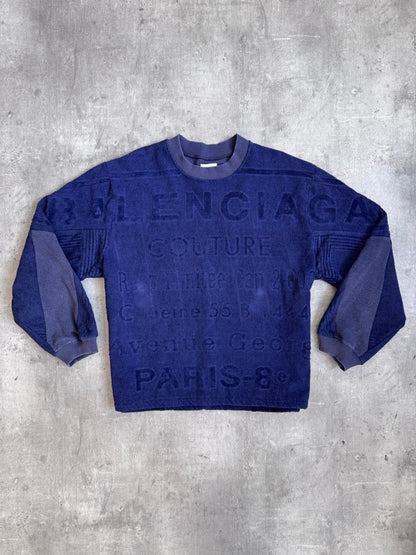 VT Rework: Balenciaga Spellout Terry Sweatshirt