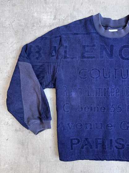 VT Rework: Balenciaga Spellout Terry Sweatshirt