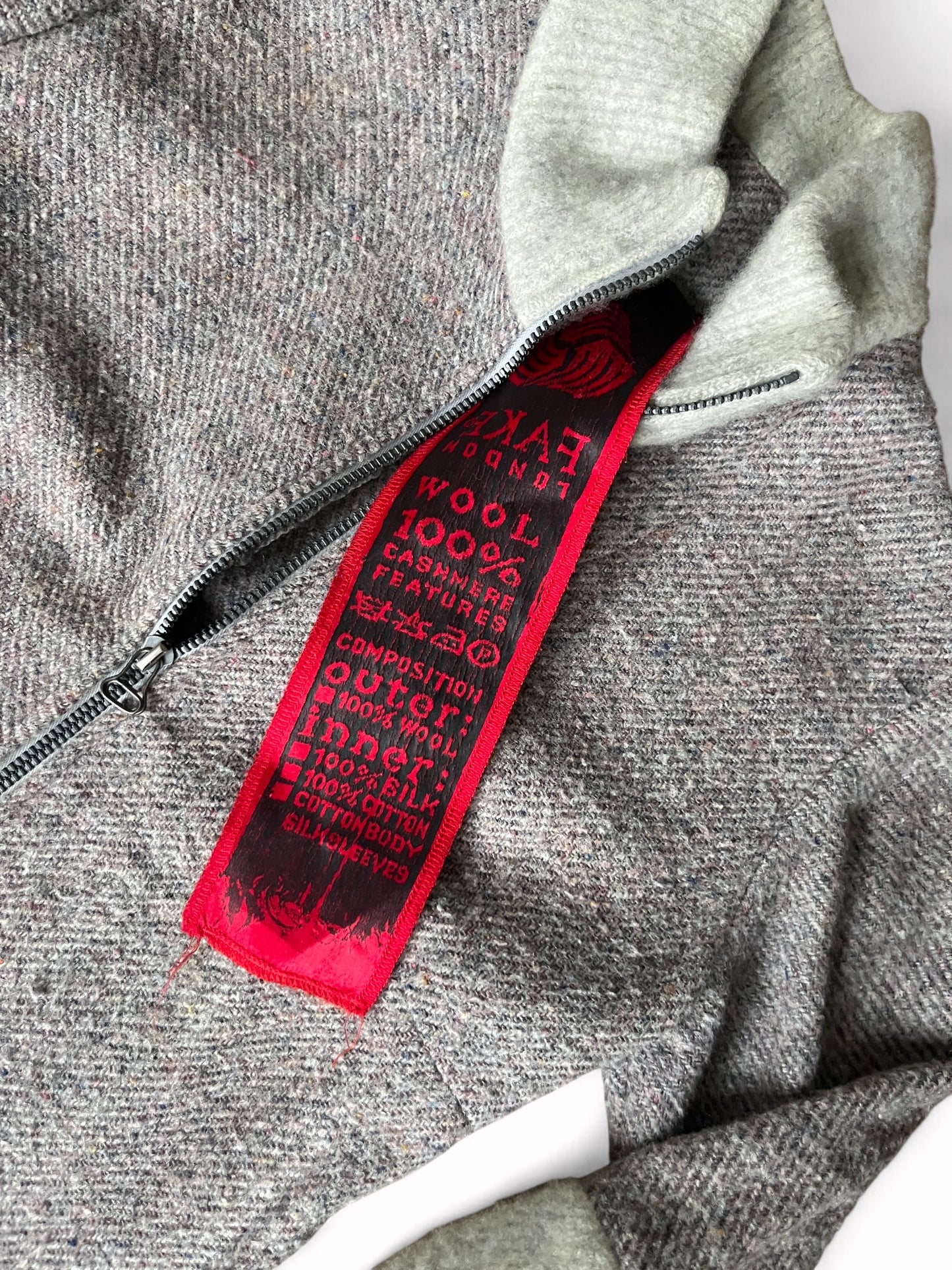 90s Fake London Wool, Silk and Cashmere Trench Coat