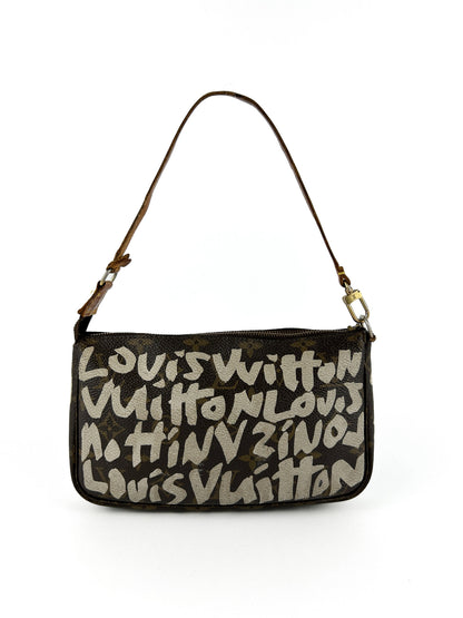 Vintage Louis Vuitton x Stephen Sprouse Graffiti Pochette Bag (2001) | O/S, Multicoloured