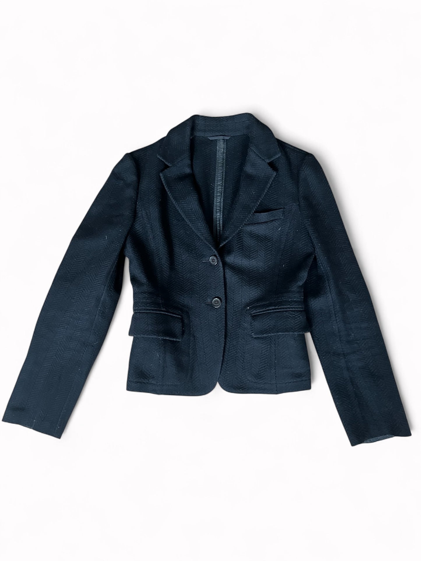 00s Prada Sport Wool Blazer in Black