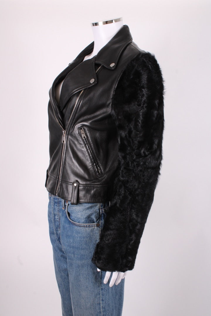 Claudie Pierlot Leather Jacket Black 12 | O/S, Black