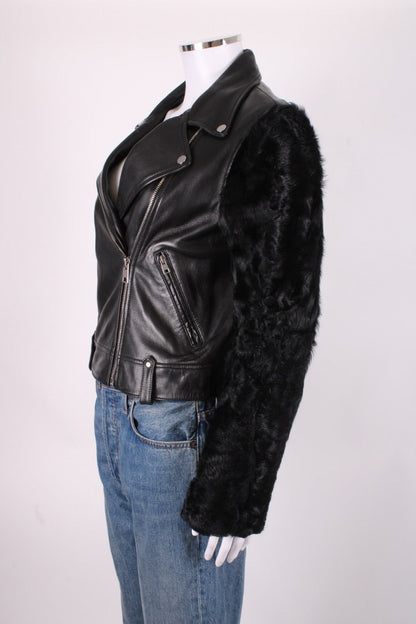 Claudie Pierlot Leather Jacket Black 12 | O/S, Black