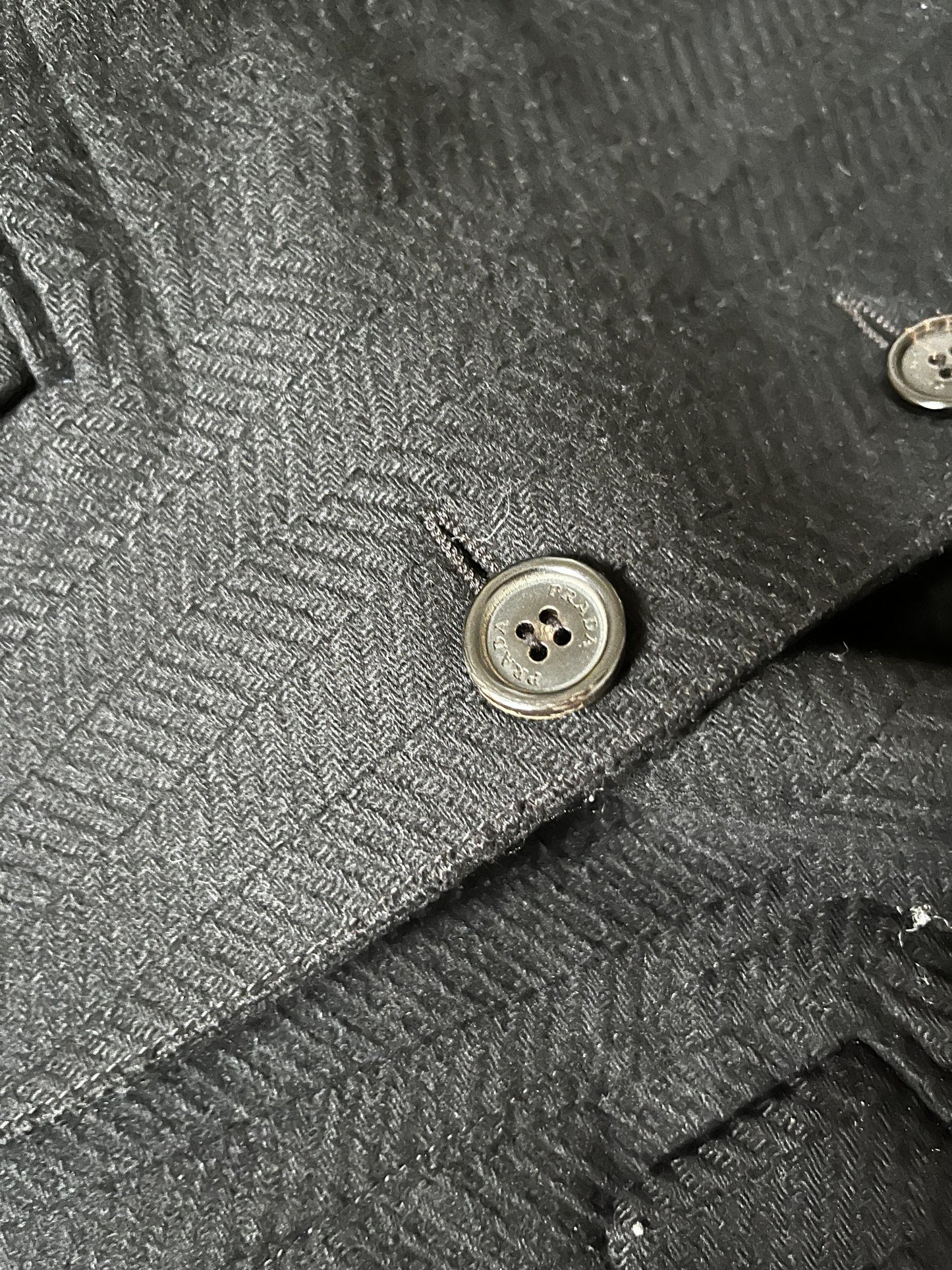 00s Prada Sport Wool Blazer in Black