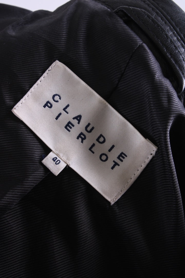 Claudie Pierlot Leather Jacket Black 12 | O/S, Black