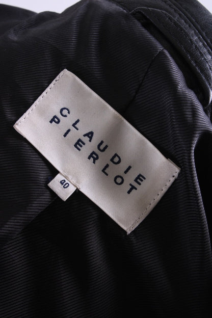 Claudie Pierlot Leather Jacket Black 12 | O/S, Black