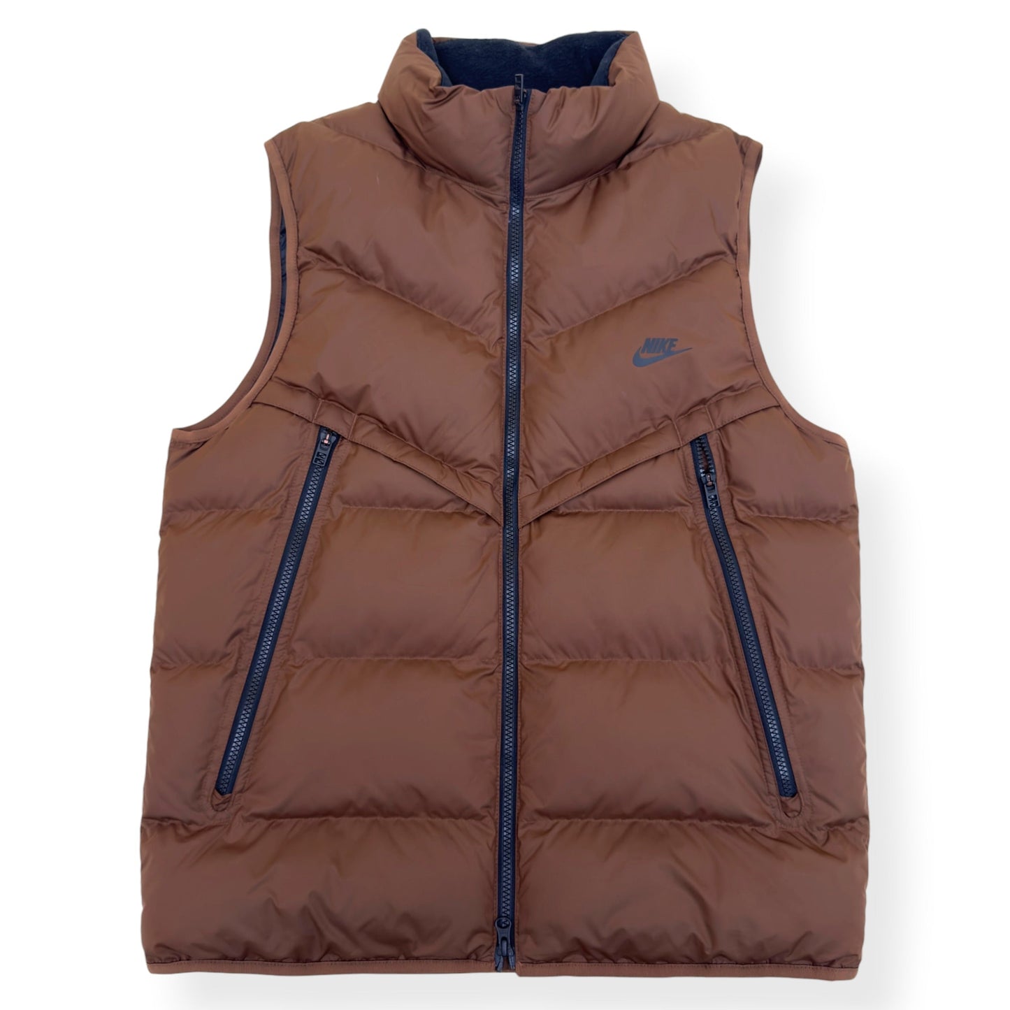 NIKE STORM-FIT WINDRUNNER PUFFER GILET BROWN M | Medium, Brown