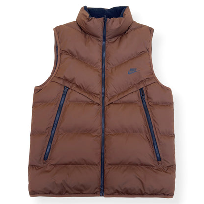 NIKE STORM-FIT WINDRUNNER PUFFER GILET BROWN M | Medium, Brown