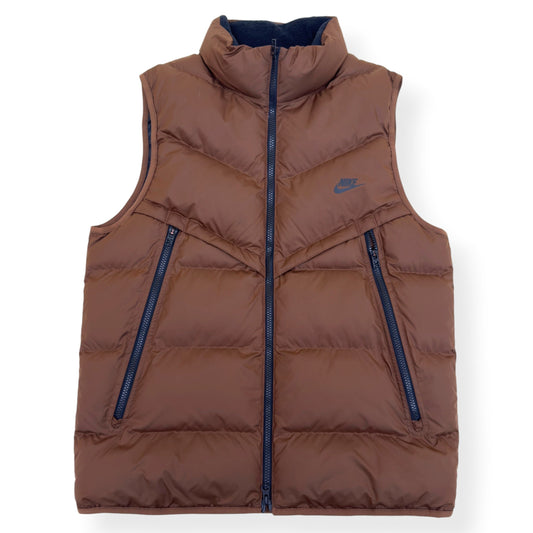 NIKE STORM-FIT WINDRUNNER PUFFER GILET BROWN M | Medium, Brown