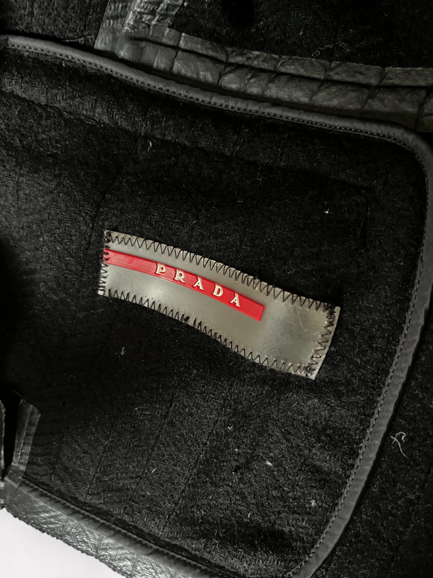 00s Prada Sport Wool Blazer in Black