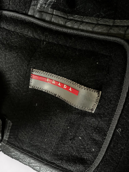 00s Prada Sport Wool Blazer in Black