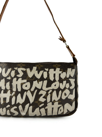 Vintage Louis Vuitton x Stephen Sprouse Graffiti Pochette Bag (2001) | O/S, Multicoloured