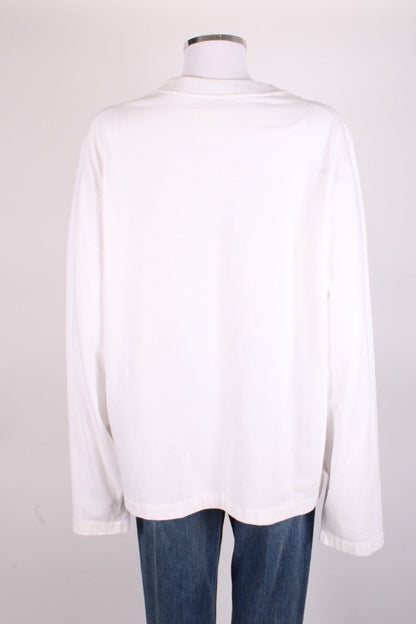 Jil Sander L/S Logo Top White/ Black XL | XL, Black
