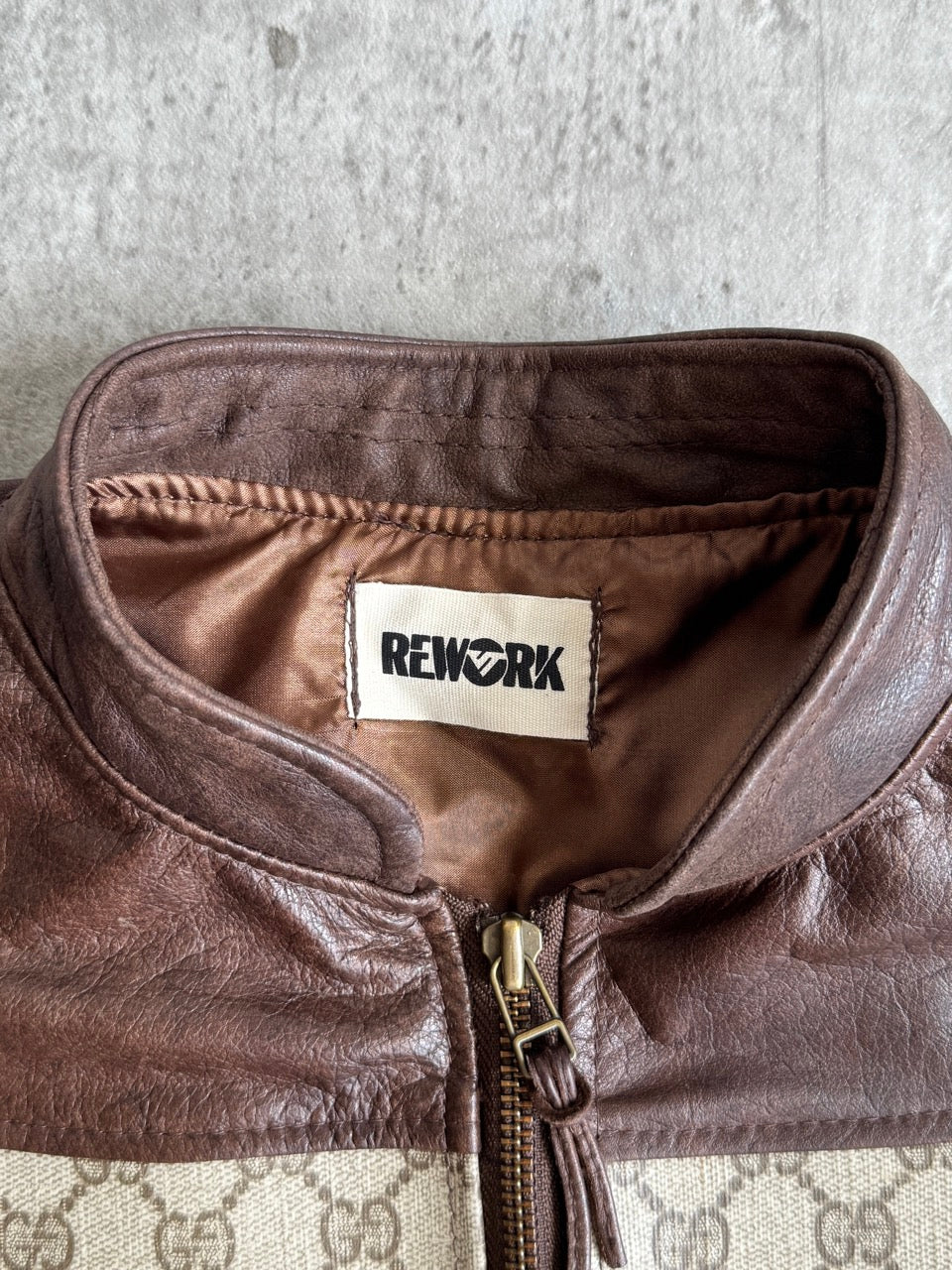 VT Rework: Cropped Leather Gucci Vest SC: 5782