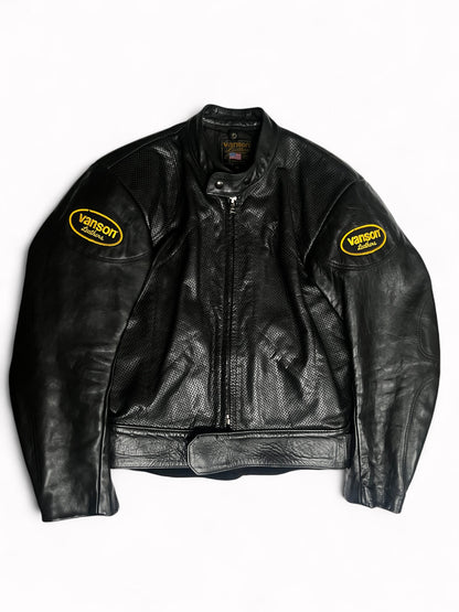 90s Vanson Heavyweight Leather Motorcycle Jacket