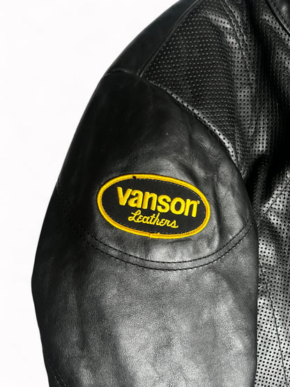 90s Vanson Heavyweight Leather Motorcycle Jacket