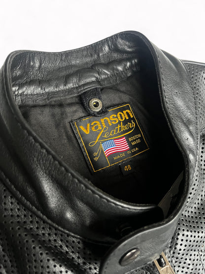 90s Vanson Heavyweight Leather Motorcycle Jacket