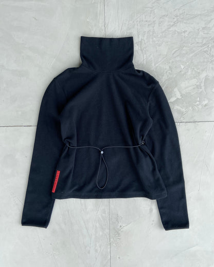 PRADA SPORT LONG SLEEVE TOGGLE FLEECE - M