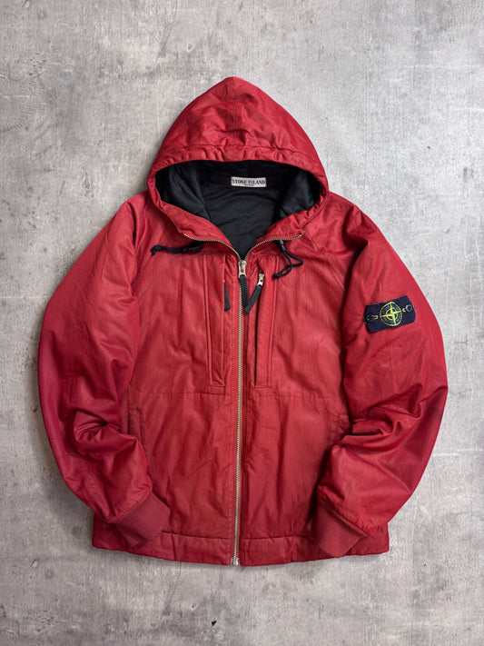 Stone Island A/W 2009 Red Nylon Membrana Tech Jacket