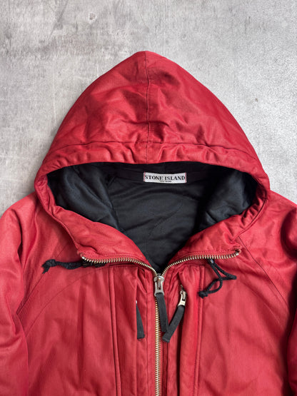 Stone Island A/W 2009 Red Nylon Membrana Tech Jacket