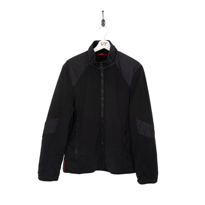 Prada Black Technical Fleece with Waist Cinch