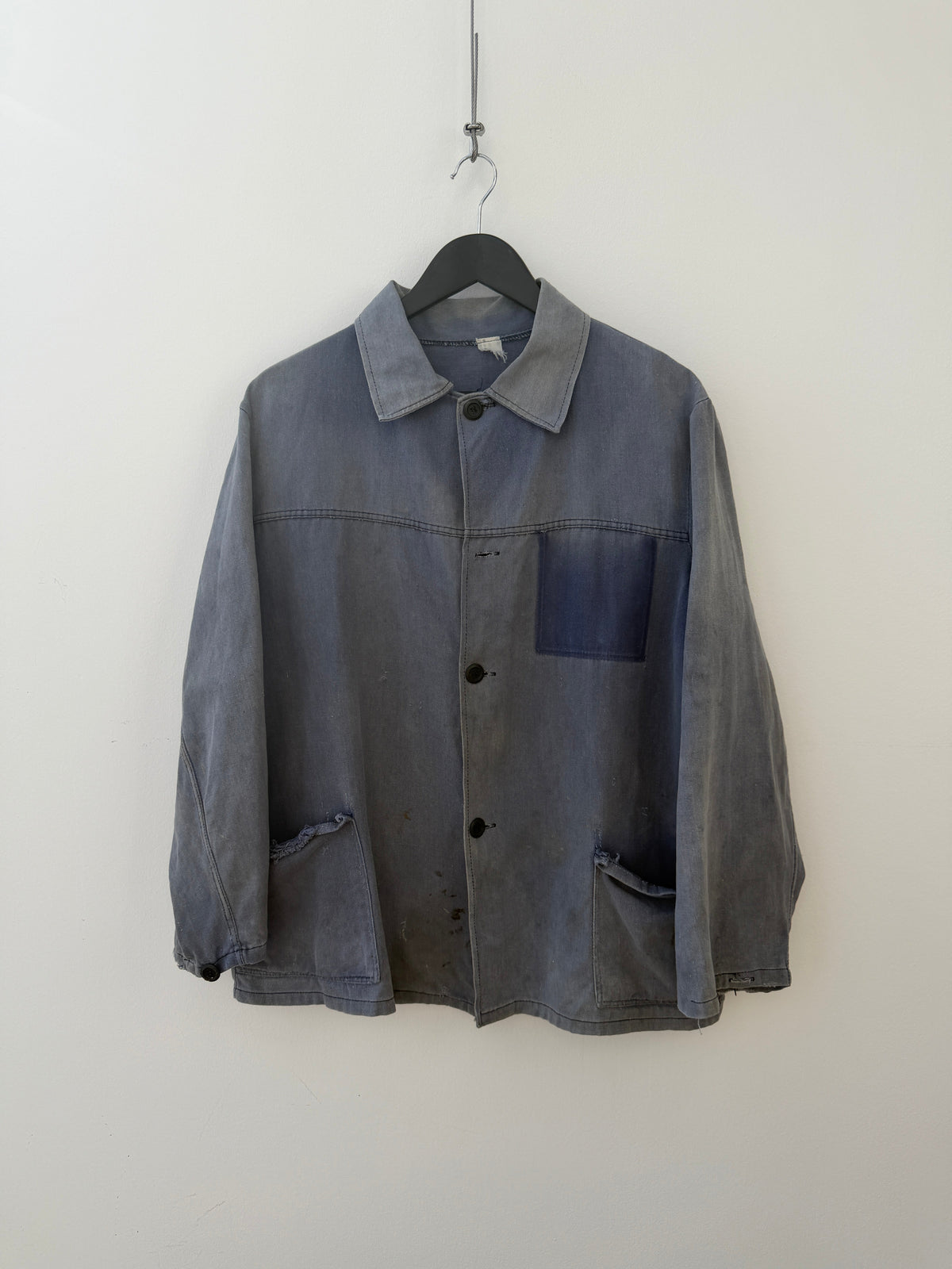 Vintage 60s/70s Chore Jacket | O/S, Faded Blue