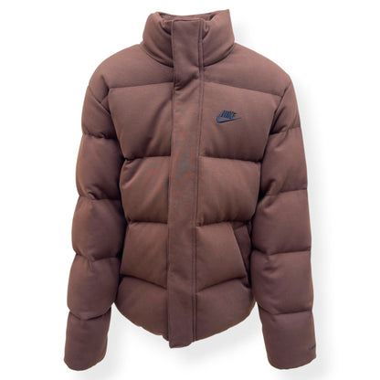 NIKE THERMA-FIT PUFFER JACKET BROWN S | Small, Brown