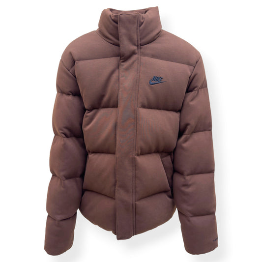 NIKE THERMA-FIT PUFFER JACKET BROWN S | Small, Brown