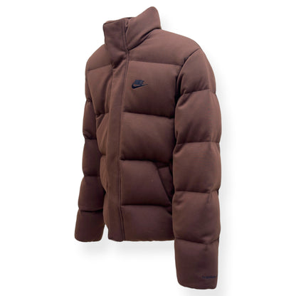 NIKE THERMA-FIT PUFFER JACKET BROWN S | Small, Brown