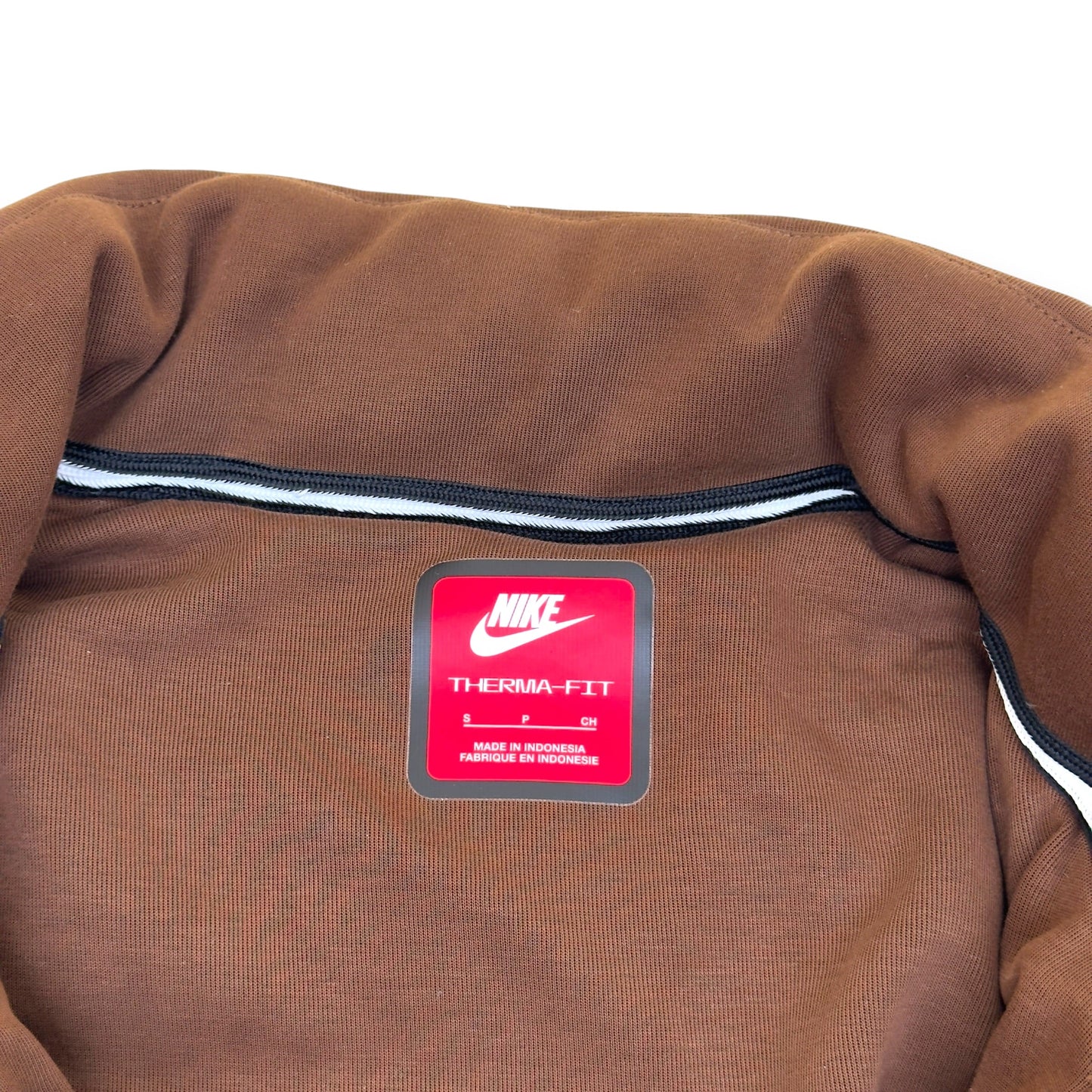 NIKE THERMA-FIT PUFFER JACKET BROWN S | Small, Brown
