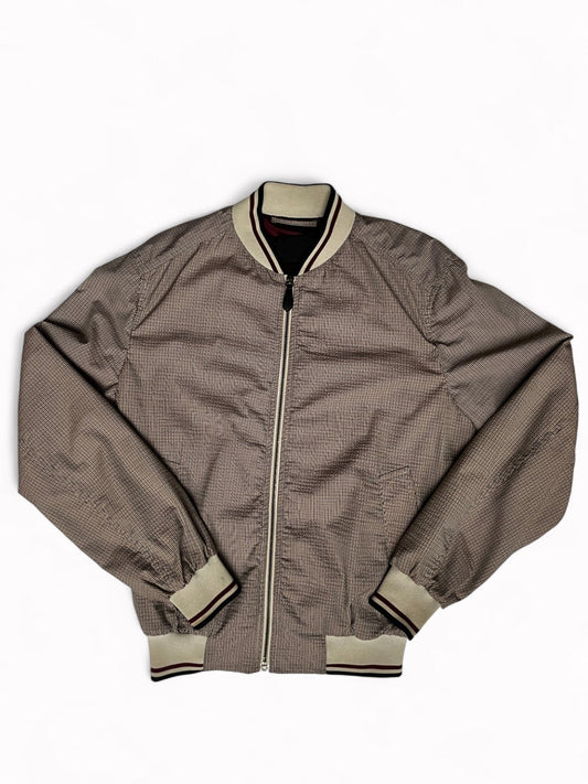 2008 Prada Mainline Check Bomber Jacket