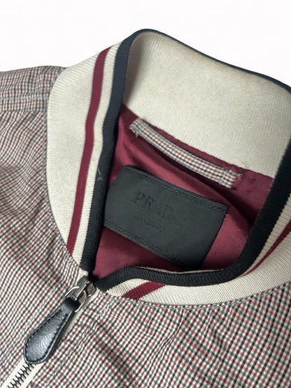 2008 Prada Mainline Check Bomber Jacket