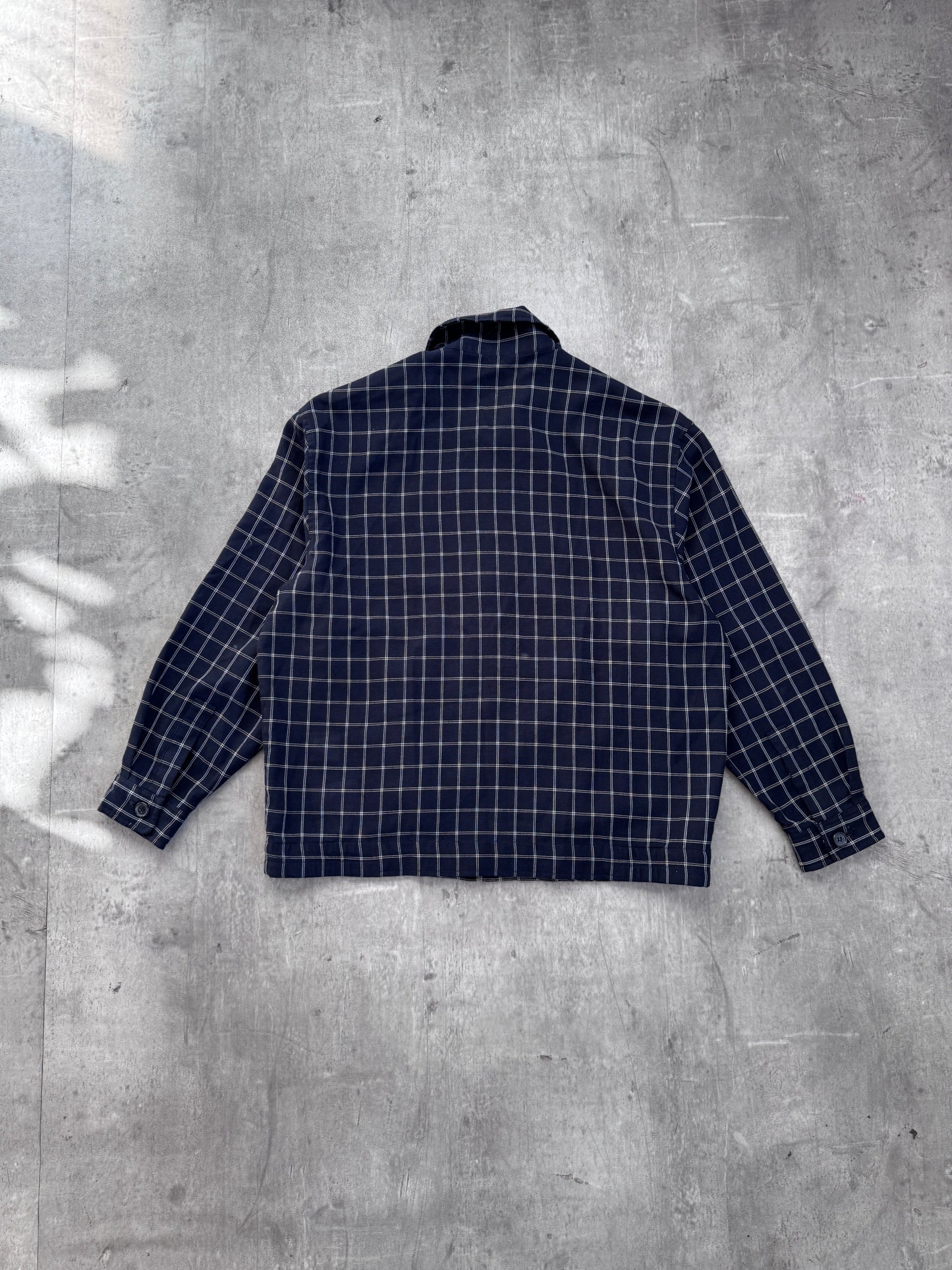 YSL Grid Print Lightweight Bomber Jacket