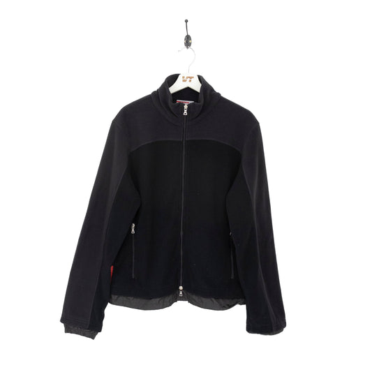 Prada Zip Up Black Panelled Tab Jacket