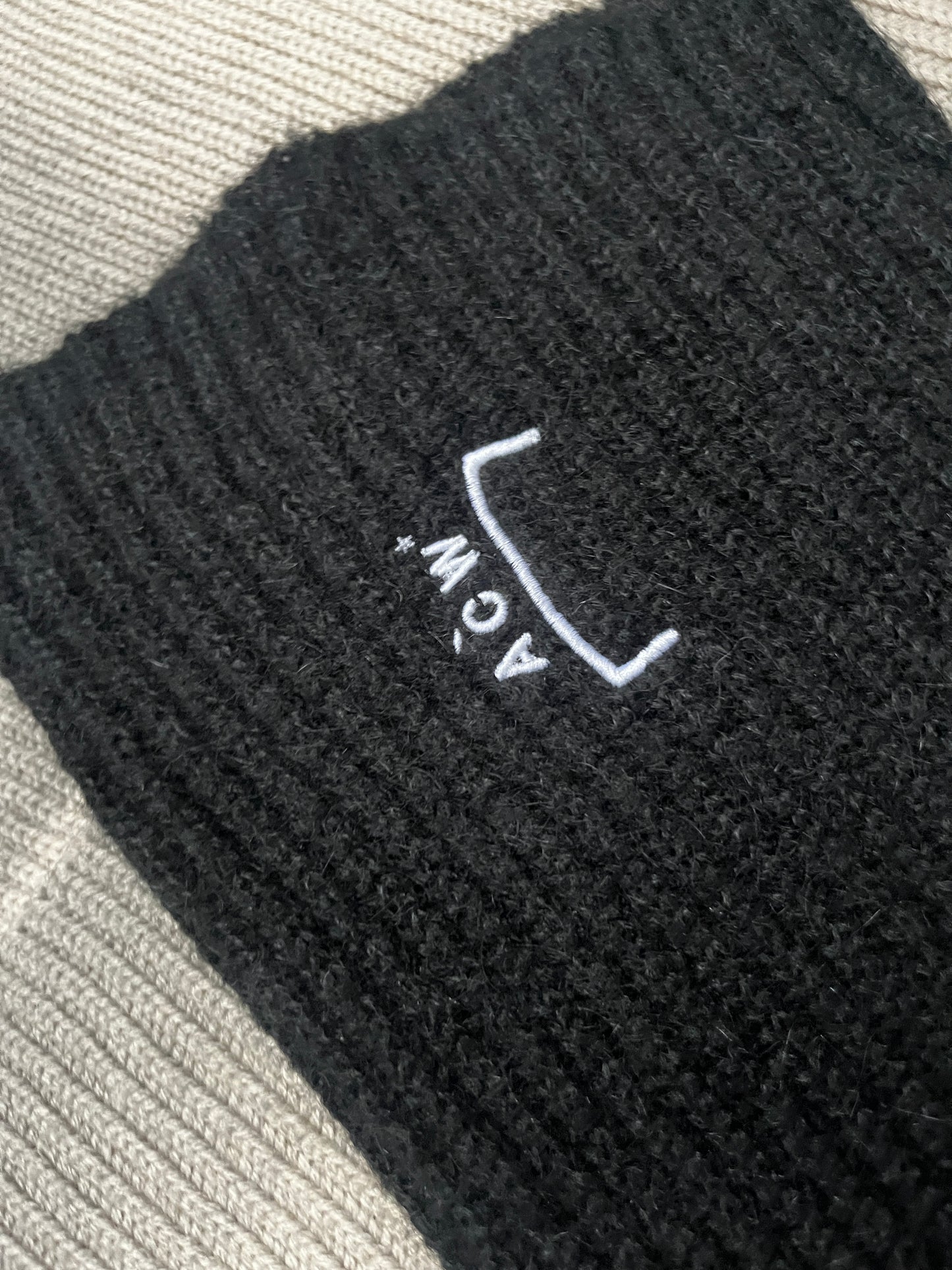 A-COLD-WALL Asymmetric Knitted Mock Neck Jumper