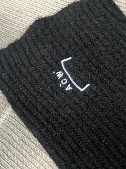 A-COLD-WALL Asymmetric Knitted Mock Neck Jumper