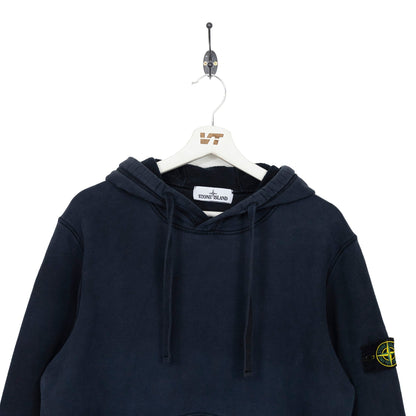 Stone Island Washed Navy Badge Hoodie